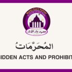 HAD 4 – Forbidden Acts and Prohibitions